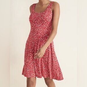 Old Navy Floral Fit and Flare Tank Dress M